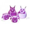 Набор кресел-мешков и пуфиков Спортана “Семейство Совушек 2+2” Сиреневое(BKM-031-01)