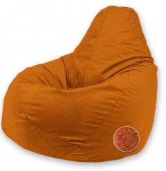 Кресло-мешок SoftStyle Груша M Оранжевый (bbm157+)