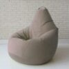 Кресло-груша велюр бежевый KatyPuf XXL 140x100