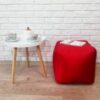 Пуф красный "Кубик" 35 см KatyPuf