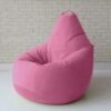 Бескаркасное кресло мешок Груша детское XL 85x105 Розовый Премиум Велюр