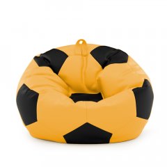 Кресло мешок Мяч Оксфорд 100см Студия Комфорта размер Стандарт Желтый + Черный