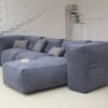 Модульный диван велюр серый KatyPuf
