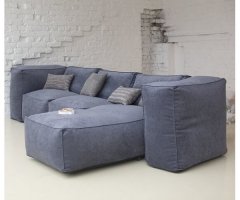 Модульный диван велюр серый KatyPuf