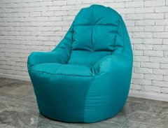 Бескаркасное Кресло мешок груша диван мятного цвета BOSS (XL)