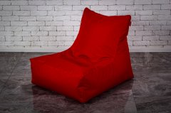 Красное Бескаркасное Кресло мешок груша диван 60х80x90 (XL)