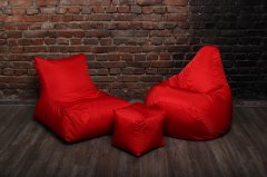 Красный набор мягкой мебели (кресло груша