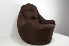 Бескаркасное Кресло мешок груша диван коричневый BOSS (XL)