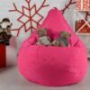 Бескаркасное Кресло мешок груша пуфик XL oxford розовый