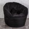 Бескаркасное Кресло мешок груша диван черный Shell (XXL)